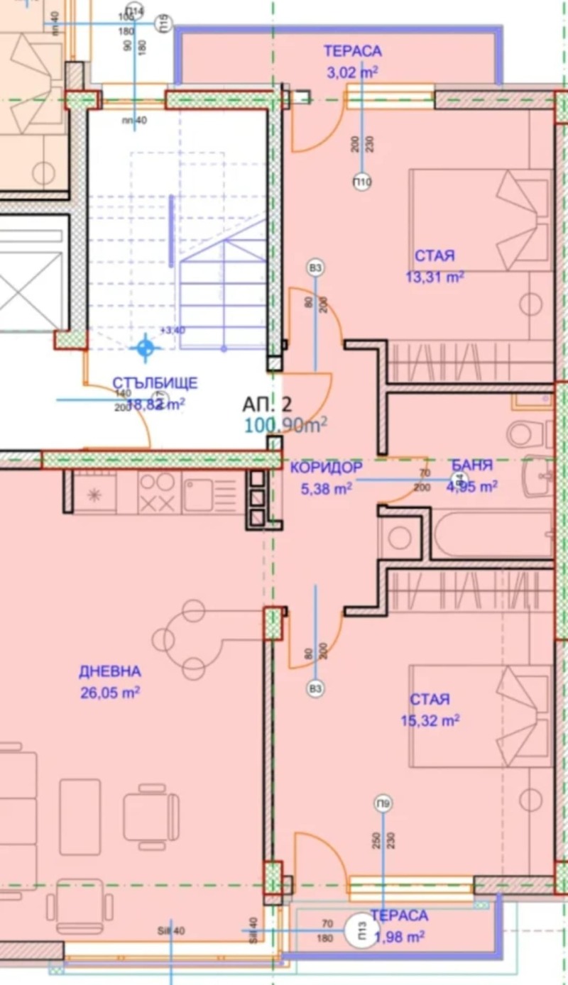 Te koop  2 slaapkamers Sofia , Tsentar , 101 m² | 62114789 - afbeelding [16]