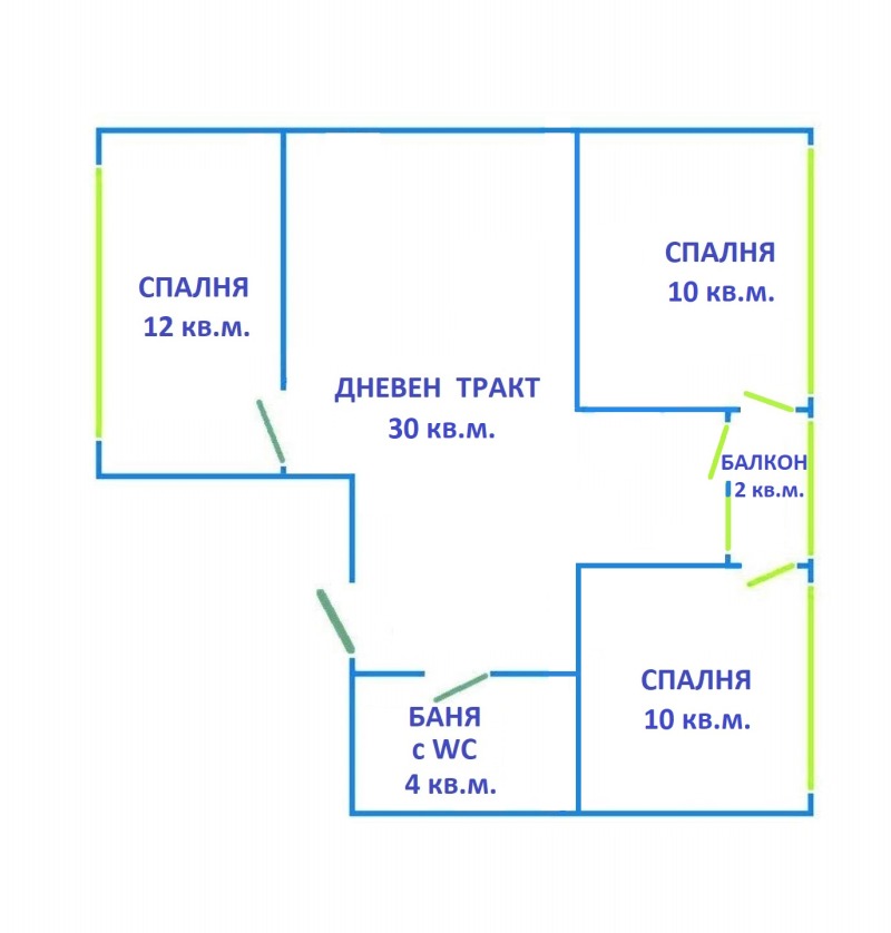 Продава 4-СТАЕН, гр. Варна, ВИНС-Червен площад, снимка 16 - Aпартаменти - 49296526