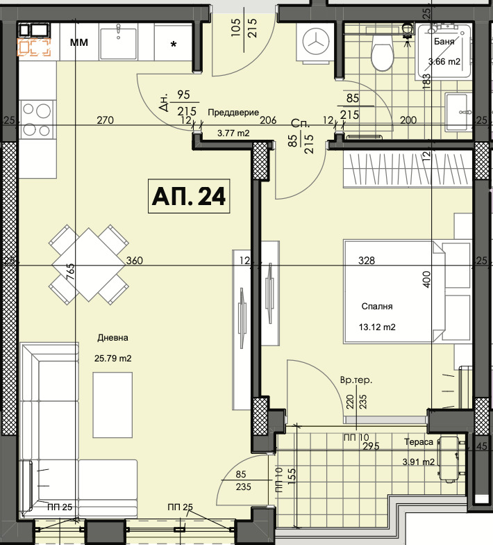 Продава 2-СТАЕН, гр. Пловдив, Кършияка, снимка 2 - Aпартаменти - 47588100