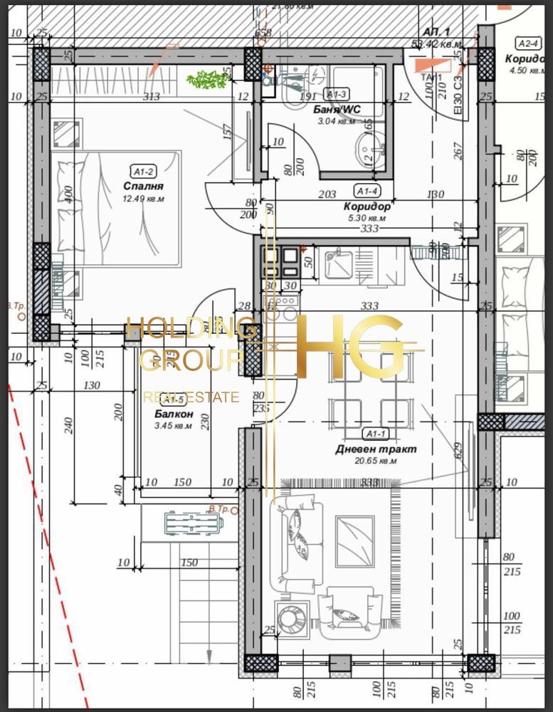 Eladó  1 hálószoba Varna , Izgrev , 69 négyzetméter | 52398270 - kép [7]