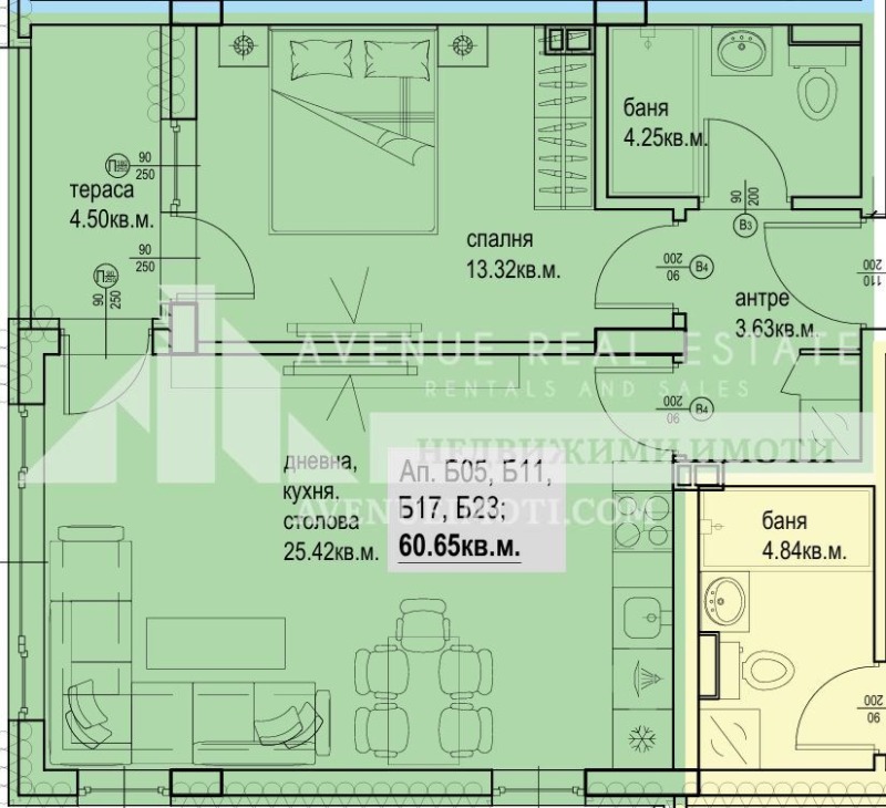 À venda  1 quarto Plovdiv , Karchiiaka , 70 m² | 19794342 - imagem [6]