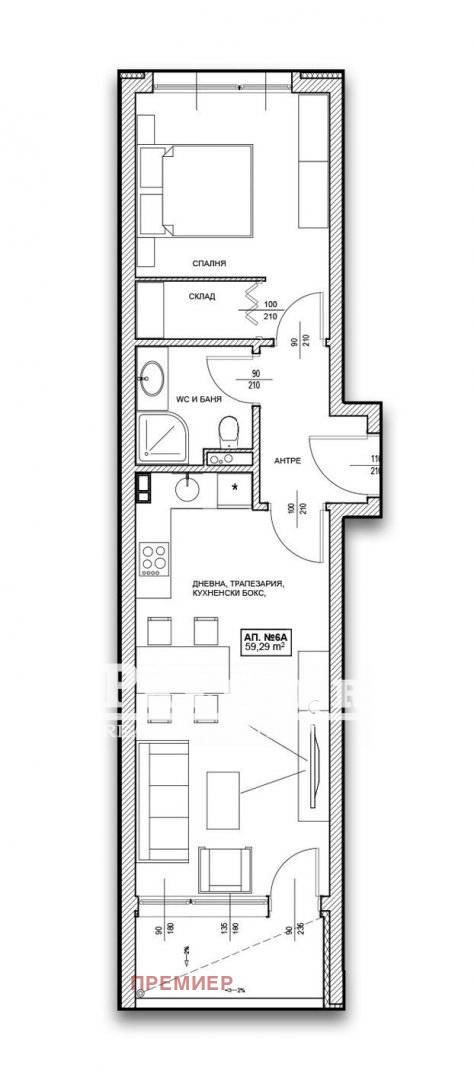 Eladó  1 hálószoba régió Burgasz , Pomorie , 66 négyzetméter | 10514464 - kép [11]