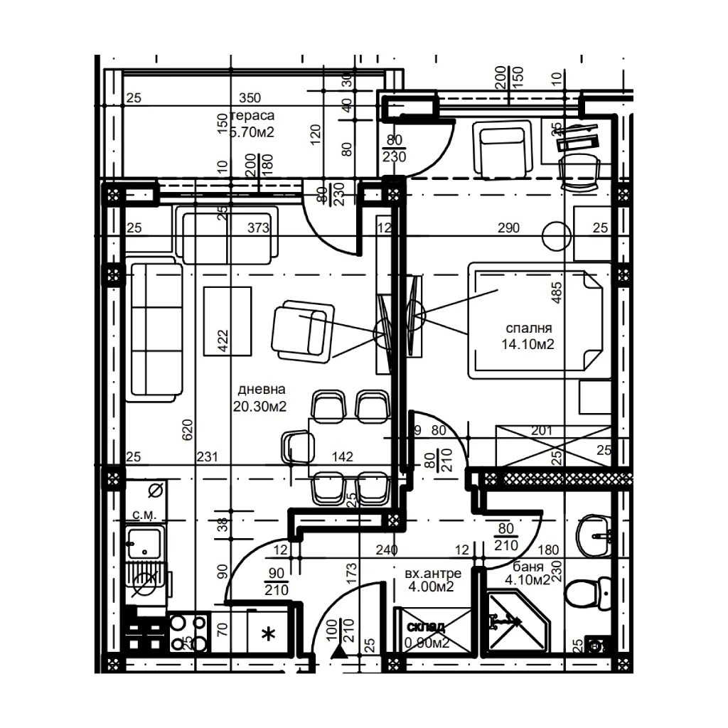 Продава 2-СТАЕН, гр. Пловдив, Остромила, снимка 2 - Апартаменти - 55015092