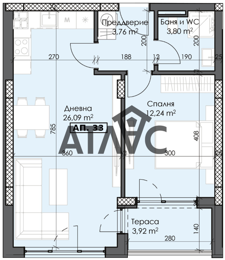 Satılık  1 yatak odası Plovdiv , Trakiya , 70 metrekare | 78767081