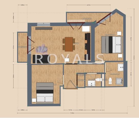 Na sprzedaż  2 sypialnie Sofia , Centar , 97 mkw | 47883496 - obraz [2]