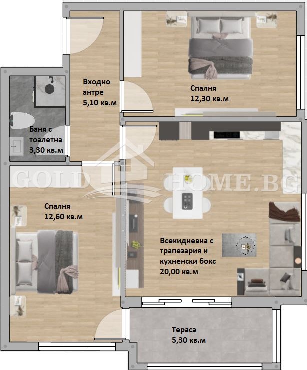 Продава 3-СТАЕН, гр. Пловдив, Тракия, снимка 2 - Апартаменти - 53186579