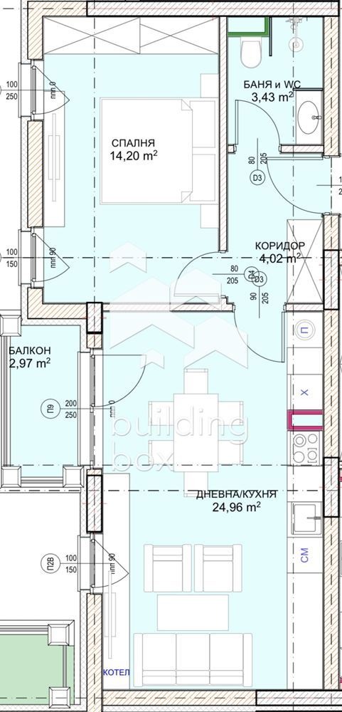 Продава 2-СТАЕН, гр. София, Малинова долина, снимка 4 - Aпартаменти - 48066834