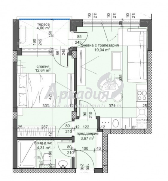 Продава 2-СТАЕН, гр. Пловдив, Тракия, снимка 2 - Апартаменти - 54750582