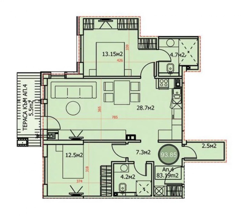 Продава 3-СТАЕН, гр. София, Драгалевци, снимка 2 - Апартаменти - 53260495