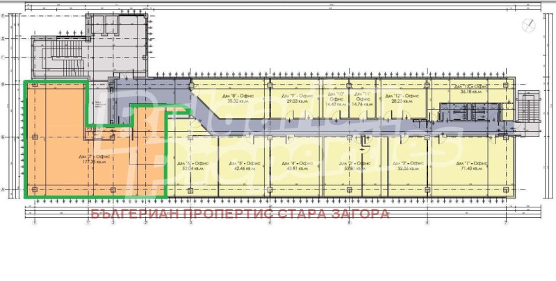 À vendre  Bureau Stara Zagora , Indoustrialna zona - iztok , 177 m² | 22539668