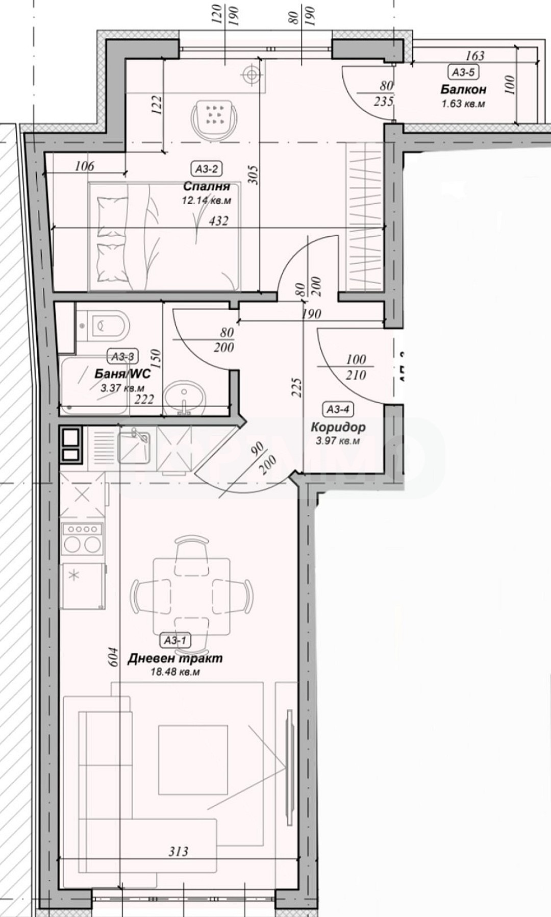 Продава 2-СТАЕН, гр. Варна, Погреби, снимка 5 - Апартаменти - 53633800