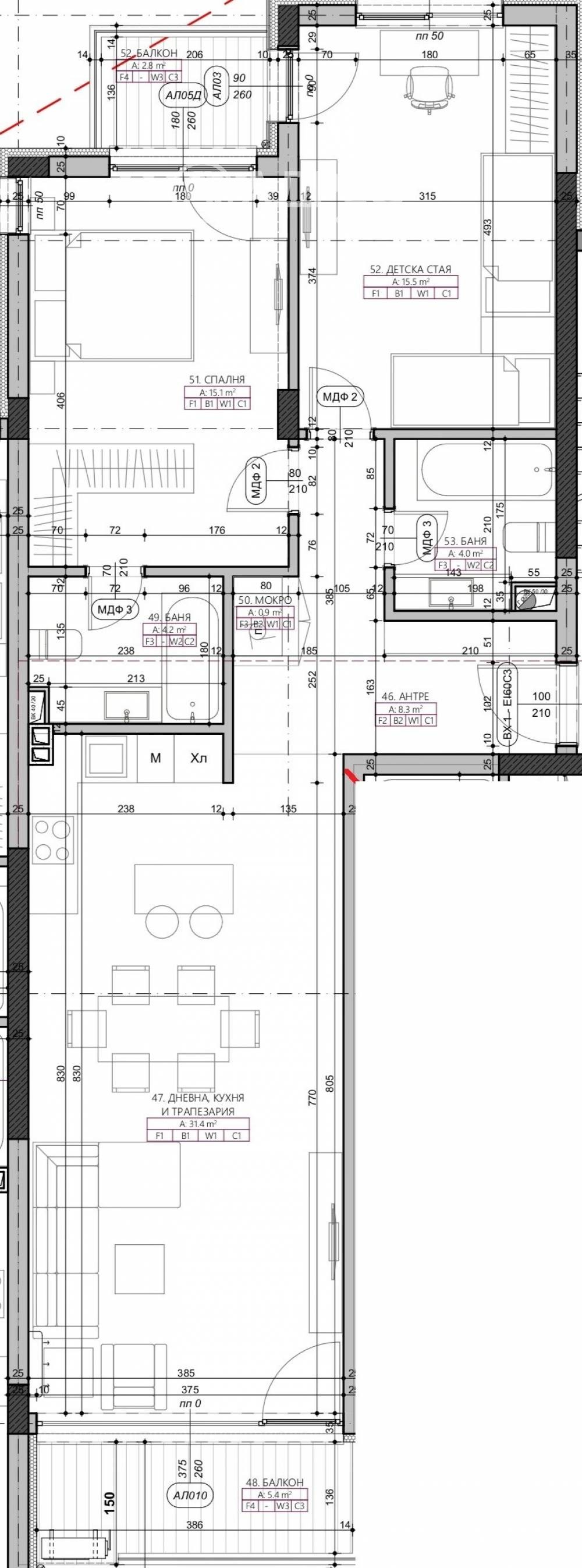 Продава 3-СТАЕН, гр. София, Манастирски ливади, снимка 4 - Апартаменти - 53995070