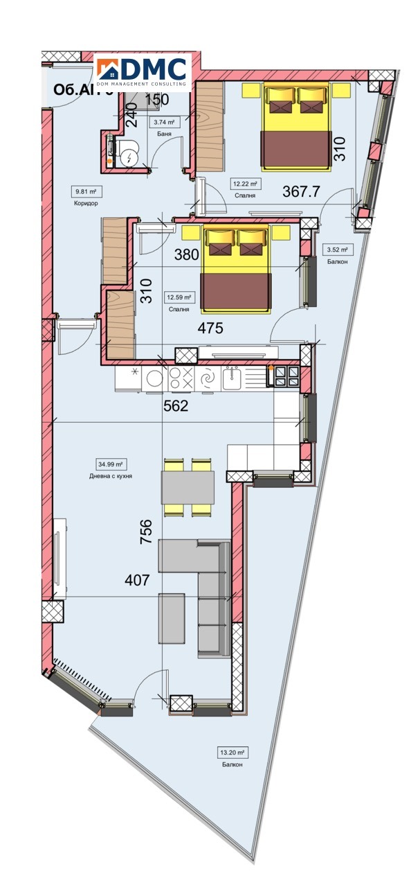 Продается  2 спальни Варна , Бриз , 117 кв.м | 69894899 - изображение [2]