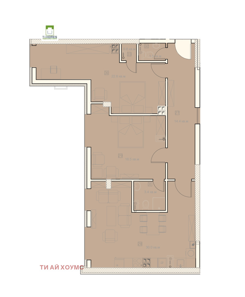 Продава  3-стаен град София , Витоша , 167 кв.м | 15822513 - изображение [3]