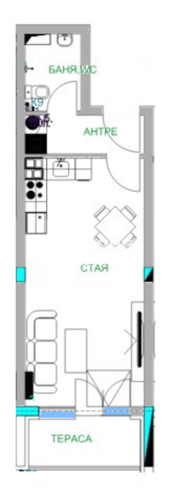 For Sale  Studio Plovdiv , Mladezhki Halm , 49 sq.m | 74021011 - image [2]