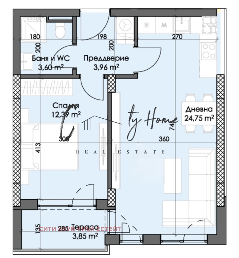 Продава  2-стаен град Пловдив , Тракия , 69 кв.м | 24537300 - изображение [3]