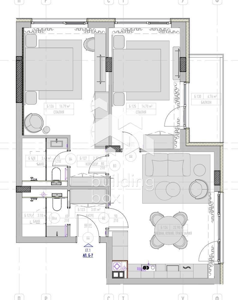 Продава 3-СТАЕН, гр. София, Кръстова вада, снимка 12 - Апартаменти - 54751015