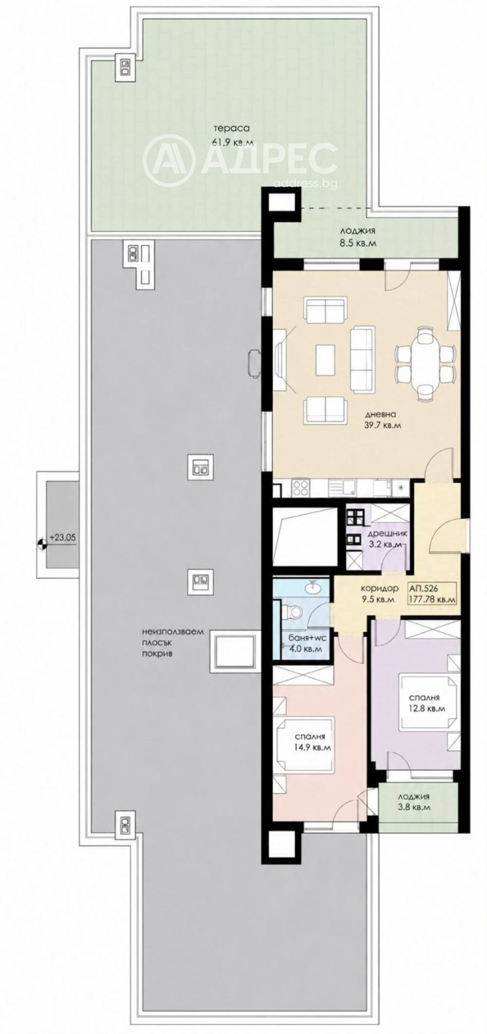 Продава 3-СТАЕН, гр. София, Дружба 2, снимка 4 - Апартаменти - 55362276