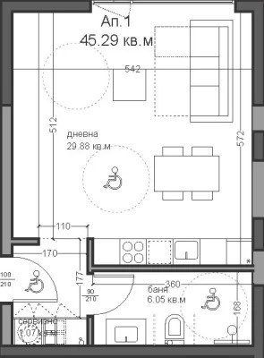 Продава 1-СТАЕН, гр. Варна, Аспарухово, снимка 12 - Aпартаменти - 47710736