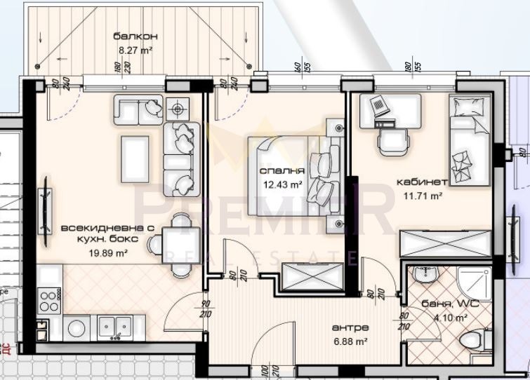 Zu verkaufen  2 Schlafzimmer Warna , Kajsiewa gradina , 92 qm | 37798779