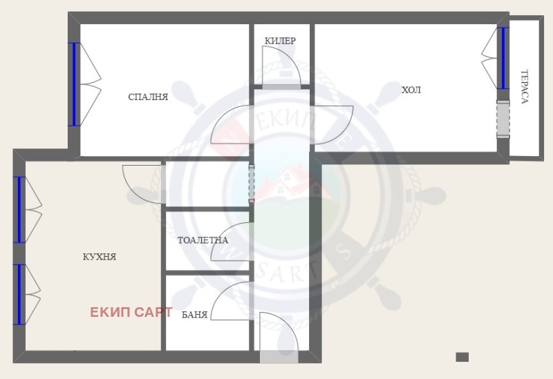 Продава 3-СТАЕН, гр. Варна, Младост 2, снимка 16 - Апартаменти - 53234695