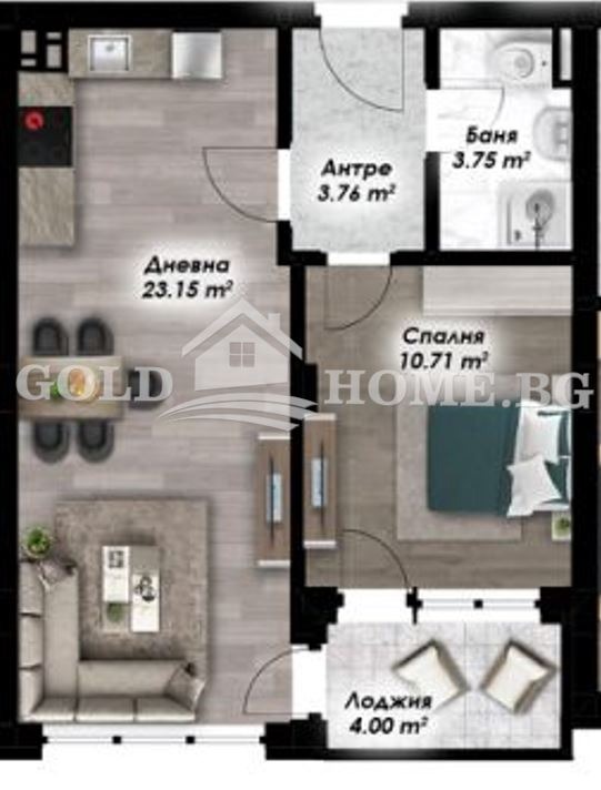 Продава 2-СТАЕН, гр. Пловдив, Остромила, снимка 6 - Апартаменти - 53519072