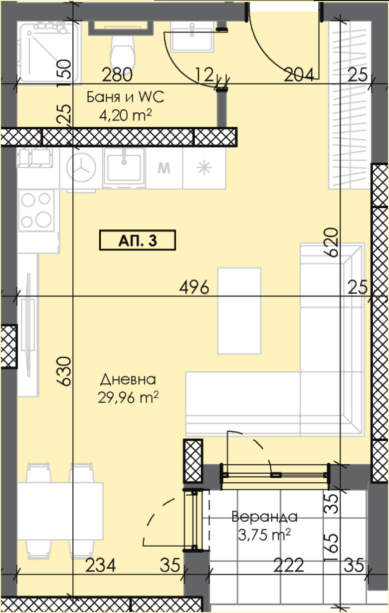 In vendita  Studio Plovdiv , Trakiia , 57 mq | 39082722 - Immagine [2]