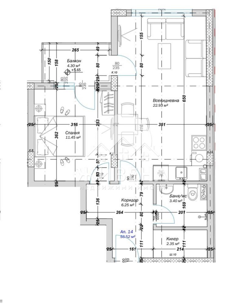 Продава 2-СТАЕН, гр. Варна, Кайсиева градина, снимка 3 - Апартаменти - 53080185