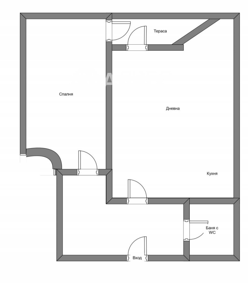Na prodej  1 ložnice Sofia , Centar , 55 m2 | 96957179 - obraz [3]