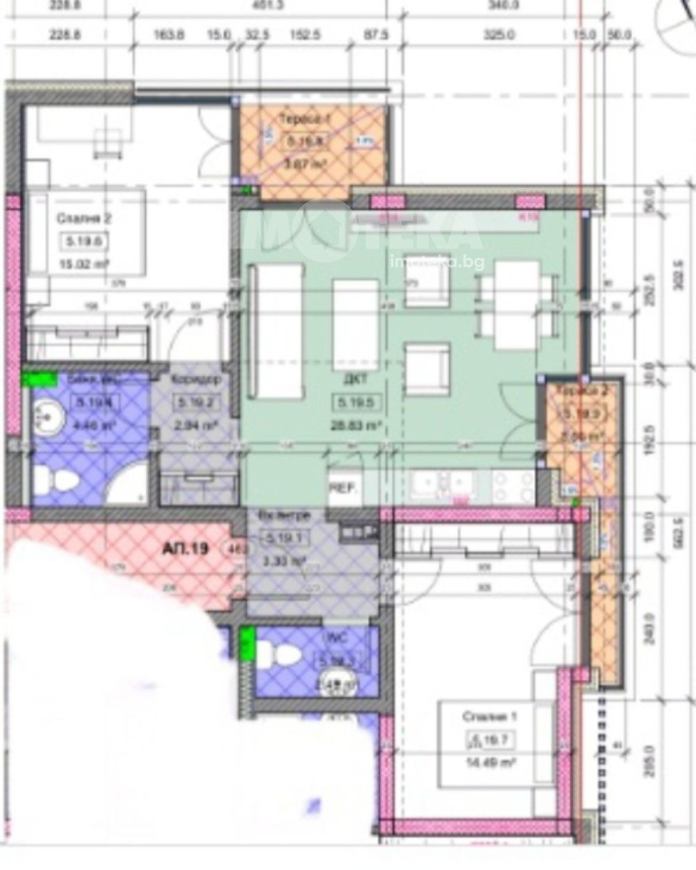 Продава 3-СТАЕН, гр. София, Витоша, снимка 2 - Апартаменти - 52606943