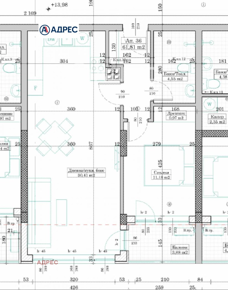 Продава 2-СТАЕН, гр. Варна, Левски 1, снимка 4 - Aпартаменти - 47350272