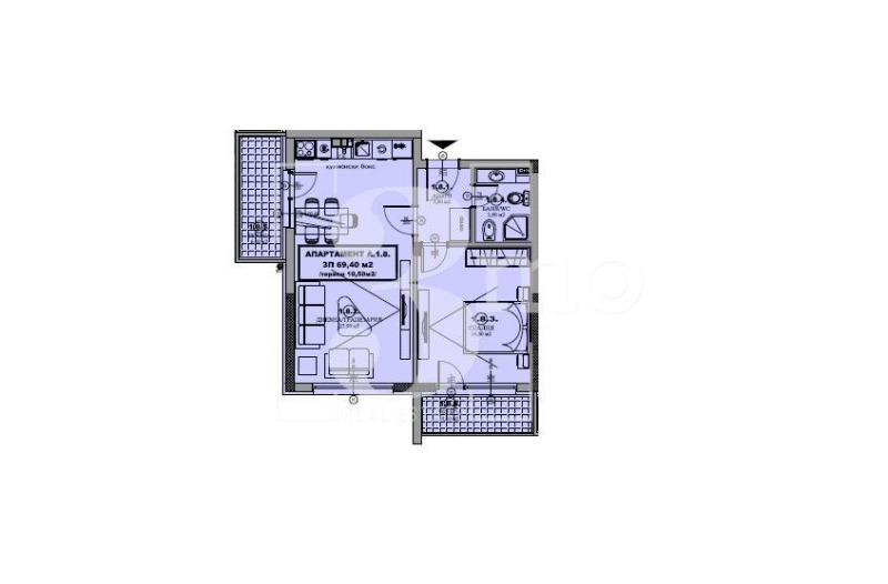 In vendita  1 camera da letto regione Sofia , Gara Elin Pelin , 79 mq | 96334539 - Immagine [10]