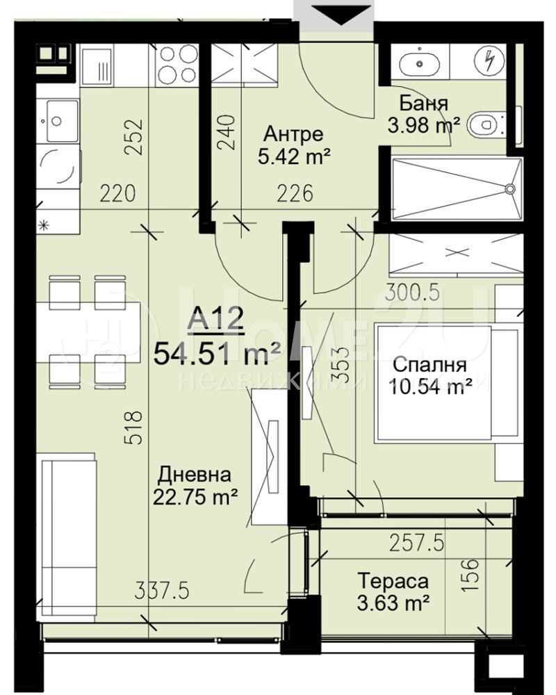 Zu verkaufen  1 Schlafzimmer Warna , Briz , 66 qm | 30678797 - Bild [2]