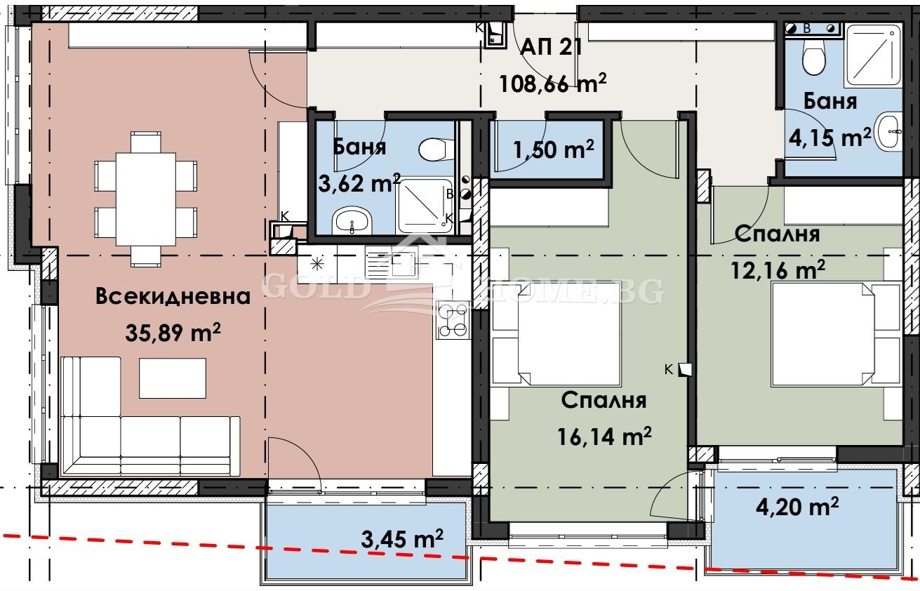 Продава 3-СТАЕН, гр. Пловдив, Кършияка, снимка 2 - Апартаменти - 55529209