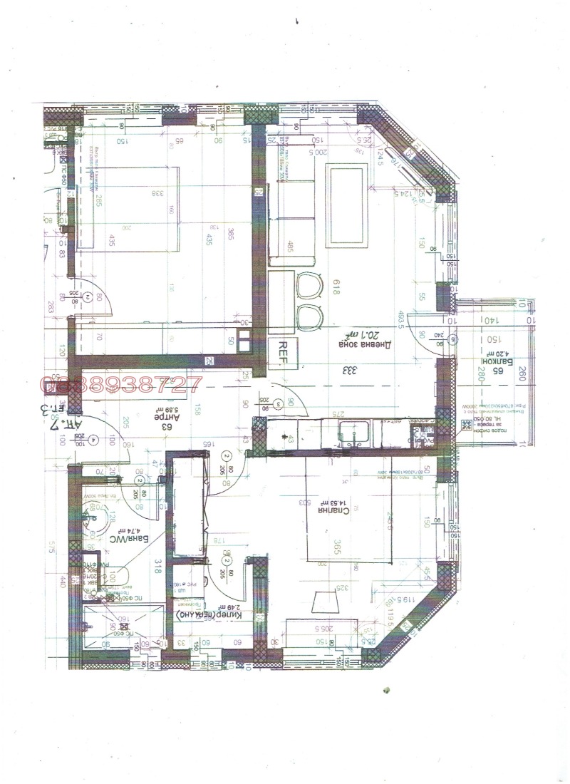 Satılık  1 yatak odası Varna , Izgrev , 77 metrekare | 73439830 - görüntü [2]