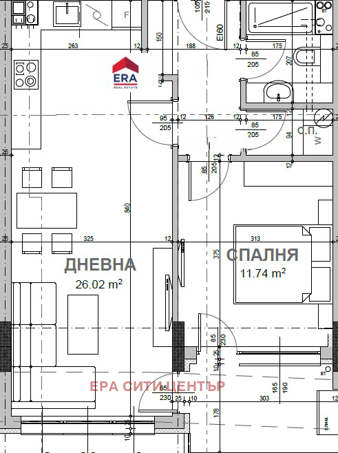 Te koop  1 slaapkamer Stara Zagora , Kazanski - iztok , 79 m² | 54863063