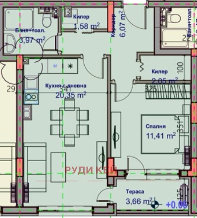 In vendita  1 camera da letto Varna , Vazragdane 1 , 70 mq | 68104260 - Immagine [3]