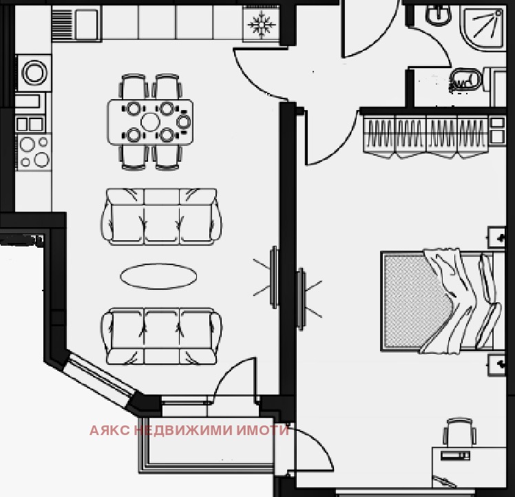 À vendre  1 chambre Sofia , Levski V , 83 m² | 54077038