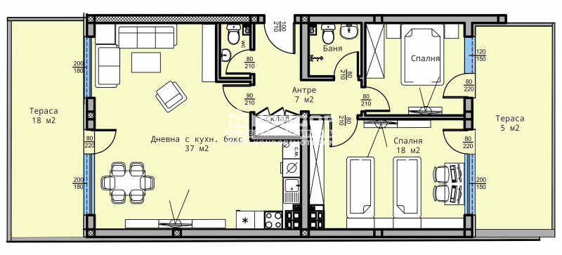 Til salg  2 soveværelser Plovdiv , Vastanicheski , 142 kvm | 55821209 - billede [2]