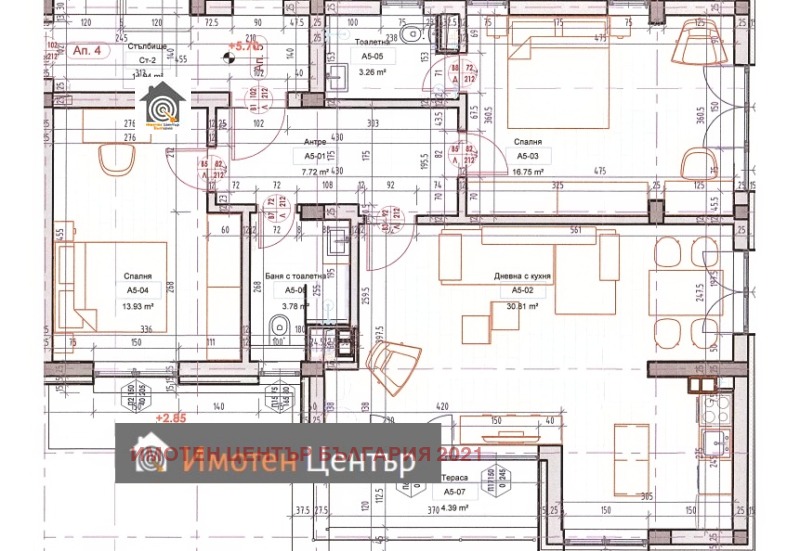 Продава 3-СТАЕН, гр. София, в.з.Киноцентъра, снимка 12 - Апартаменти - 53239848