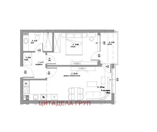 Zu verkaufen  1 Schlafzimmer Sofia , Malinowa dolina , 64 qm | 33926819 - Bild [2]