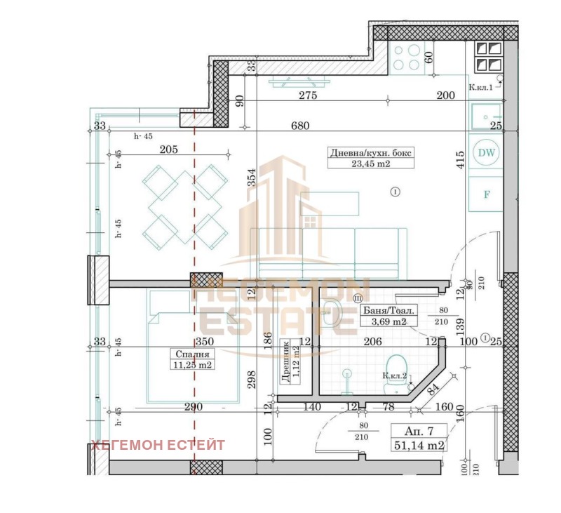 In vendita  1 camera da letto Varna , Levski 1 , 60 mq | 49174325 - Immagine [2]