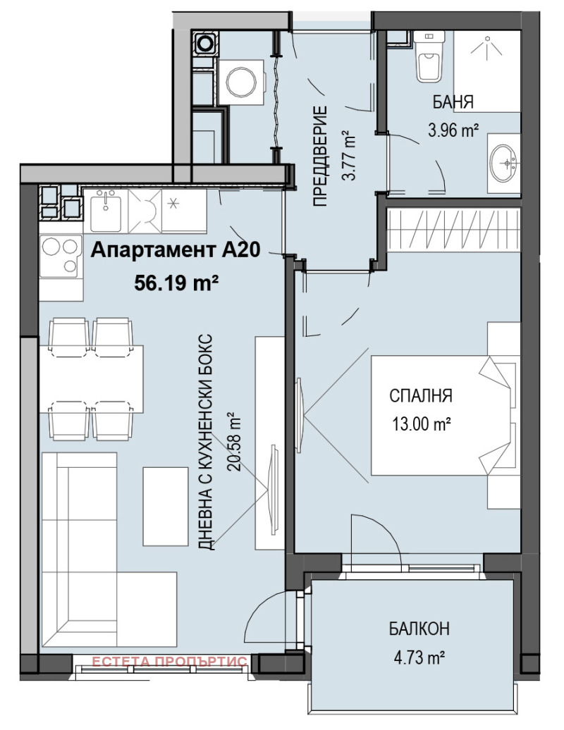 Zu verkaufen  1 Schlafzimmer Sofia , Krastowa wada , 65 qm | 71413735 - Bild [2]