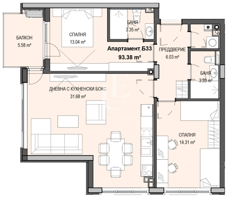 Na prodej  2 ložnice Sofia , Krastova vada , 108 m2 | 62973817