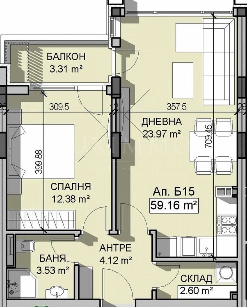 Продава 2-СТАЕН, гр. София, Манастирски ливади, снимка 7 - Aпартаменти - 47549367