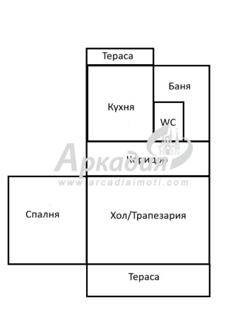 En venta  1 dormitorio Plovdiv , Komatevo , 64 metros cuadrados | 67307549 - imagen [13]