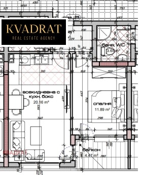 1 Schlafzimmer Kajsiewa gradina, Warna