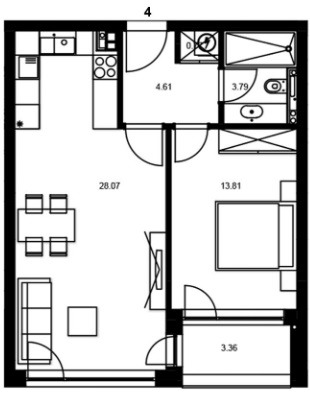 Продава 2-СТАЕН, гр. Варна, Цветен квартал, снимка 4 - Aпартаменти - 48769505