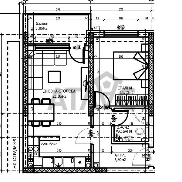 Продава  2-стаен град Пловдив , Тракия , 65 кв.м | 92723238