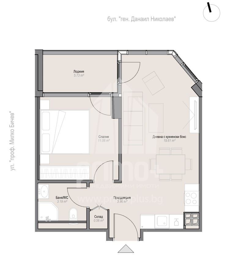 Na prodej  1 ložnice Sofia , Oborište , 65 m2 | 57565940 - obraz [5]